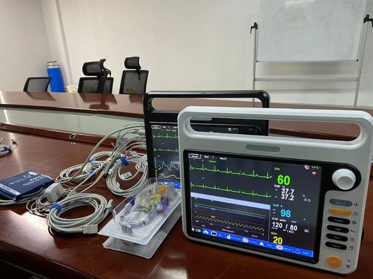 Klinisch ziekenhuis draagbare patiënt monitor modulair 12,1 inch met EKG SPO2
