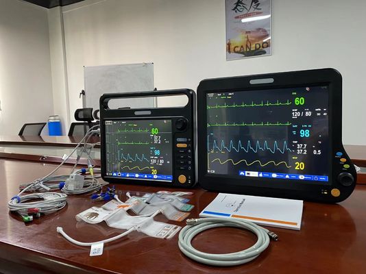 12.1 inch Vital Signs Monitor Machine voor dierenartspatiënten Multifunctionele