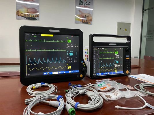 Multiparameter hartslagmeter Veterinair gebruik Meertalig met EKG SPO2 2Temp