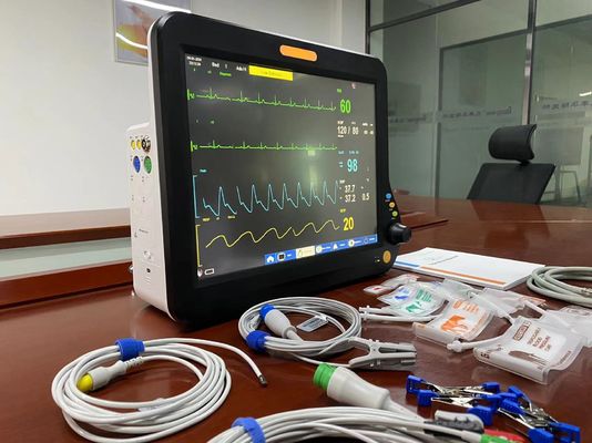 15 inch Veterinaire Vital Signs Monitor Machine Multi Parameter Voor Dieren Diagnostiek