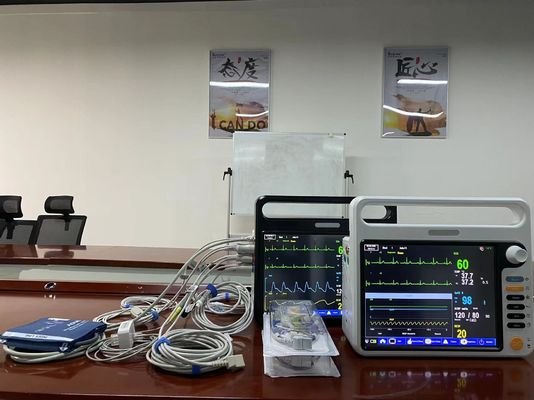 Draagbaar digitaal hartpatiëntmonitorapparaat 2 Temp PR HR Voor ICU ambulance