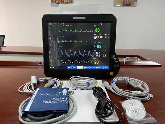 Modulaire ICU-hartmonitor meertalig met EKG NIBP SPO2-standaard