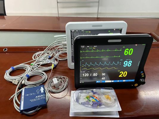 Draagbare modulaire ICU hartmonitor met 15 inch scherm 6 parameters