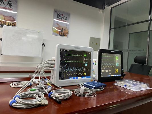 15 inch monitor vitaal apparaat, bedkant hart monitor voor ziekenhuisklinieken