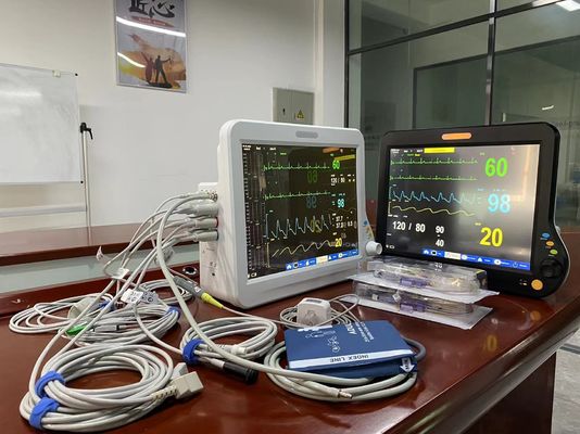Modulaire ICU-hartmonitor meertalig met EKG NIBP SPO2-standaard