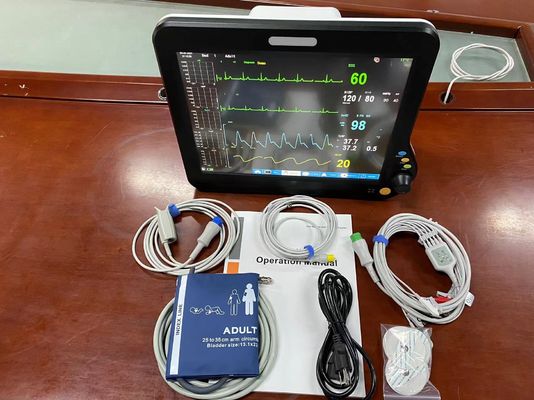 Multi Parameter ICU Heart Monitor, Ziekenhuis Vitals Machine Met 15 &quot; Display