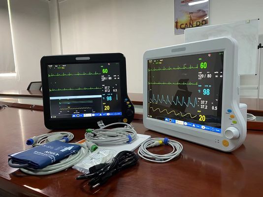 Meertalige vitale parameters monitor, ziekenhuis vitale machine 15 inch voor volwassenen