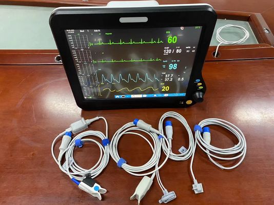 15 &quot; Multi Parameter Patiënt Monitor, Ambulance Hart Monitor Met 2 Temp PR HR