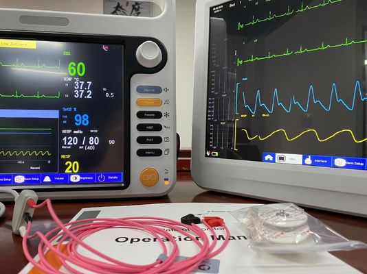 ICU Neonatale hartpatiënt monitor met 3 leidingen EKG NIBP SPO2