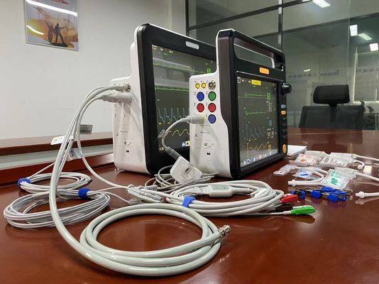 Multiparameter hartslagmeter Veterinair gebruik Meertalig met EKG SPO2 2Temp