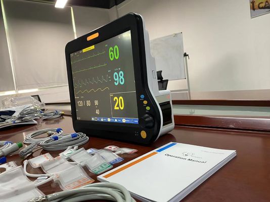 Medische diergeneeskundige multiparametermonitor met 2Temp SPO2 EKG