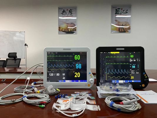Medische diergeneeskundige multiparametermonitor met 2Temp SPO2 EKG