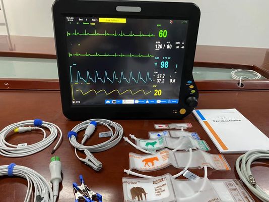 2Temp Resp Veterinaire Multiparameter Monitor Multi Taal Voor Chirurgische Diagnostiek