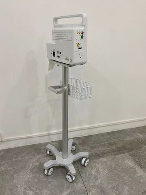 Veterinair Geduldig de Monitorkarretje van Matieral van het Luchtvaartaluminium met 3 Duim Stille Wielen