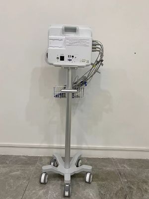 ICU-Geduldig de Monitorkarretje van Matieral van het Luchtvaartaluminium met 3 Duim Stille Wielen