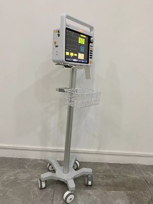 ICU-Geduldig de Monitorkarretje van Matieral van het Luchtvaartaluminium met 3 Duim Stille Wielen