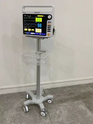 Anesthesie van het de Monitorkarretje van 3 Duim Stil Wielen Medisch de Luchtvaartaluminium Matieral