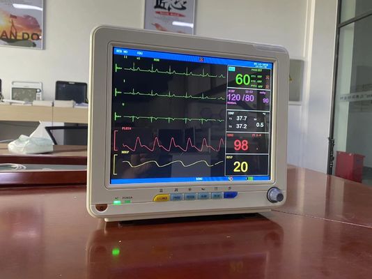 Zeer nauwkeurige draagbare patiëntmonitor met meerdere parameters en 12,1 inch TFT LCD-scherm
