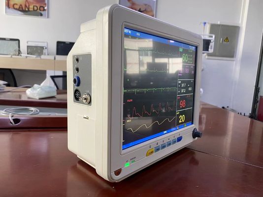 12,1 inch TFT LCD-scherm Draagbare hartpatiëntmonitor ECG SPO2 NIBP Monitoren voor vitale functies