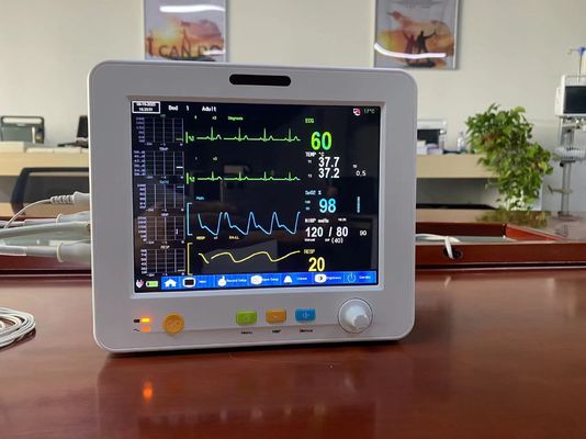 Draagbare Geduldige de Monitor Hoge Nauwkeurigheid van de 8,4 Duim Multiparameter voor de Temperaturen van EtCO2 ECG SPO2 NIBP