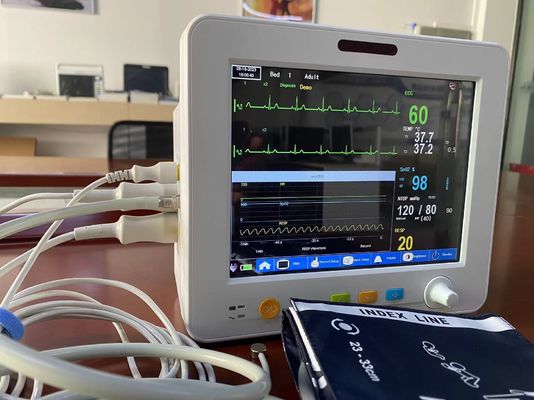 Lichtgewicht 8,4 Duim Draagbare Geduldige Monitor, de Temperaturen Vital Signs Monitors van ECG SPO2 NIBP